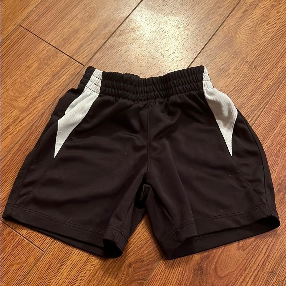 Nike Toddler Black and White Athletic Shorts